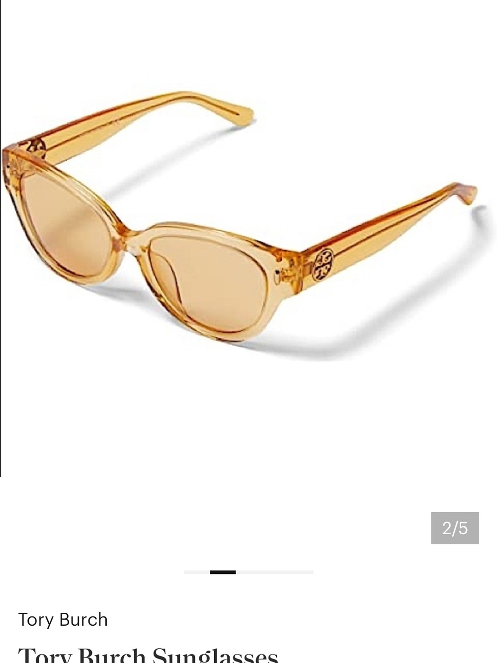 Tory Burch Honey Amber Cat-Eye Sunglasses